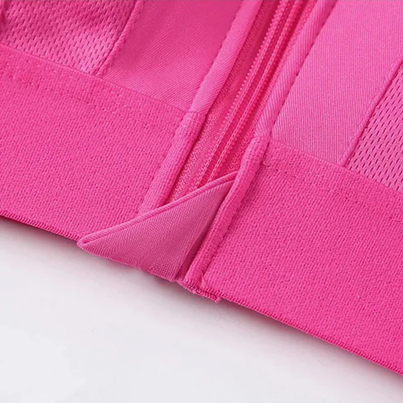 Breast Support Front Zipper Sports Casual or Gym Bra