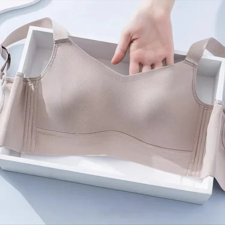 Anti-sagging large breast support Ice Silk bra ( Pack of 3 )