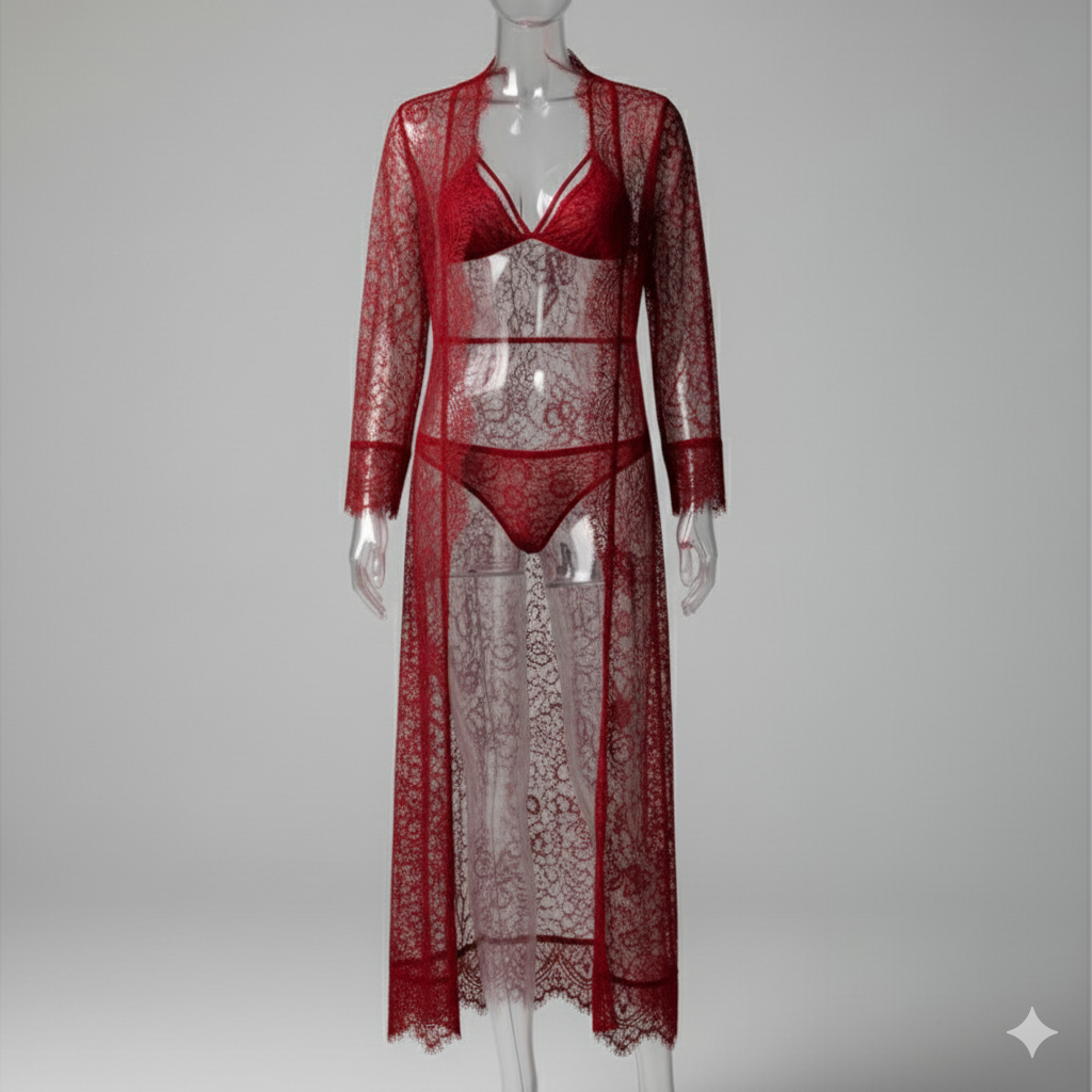 Elegant Floral Lace Nighty