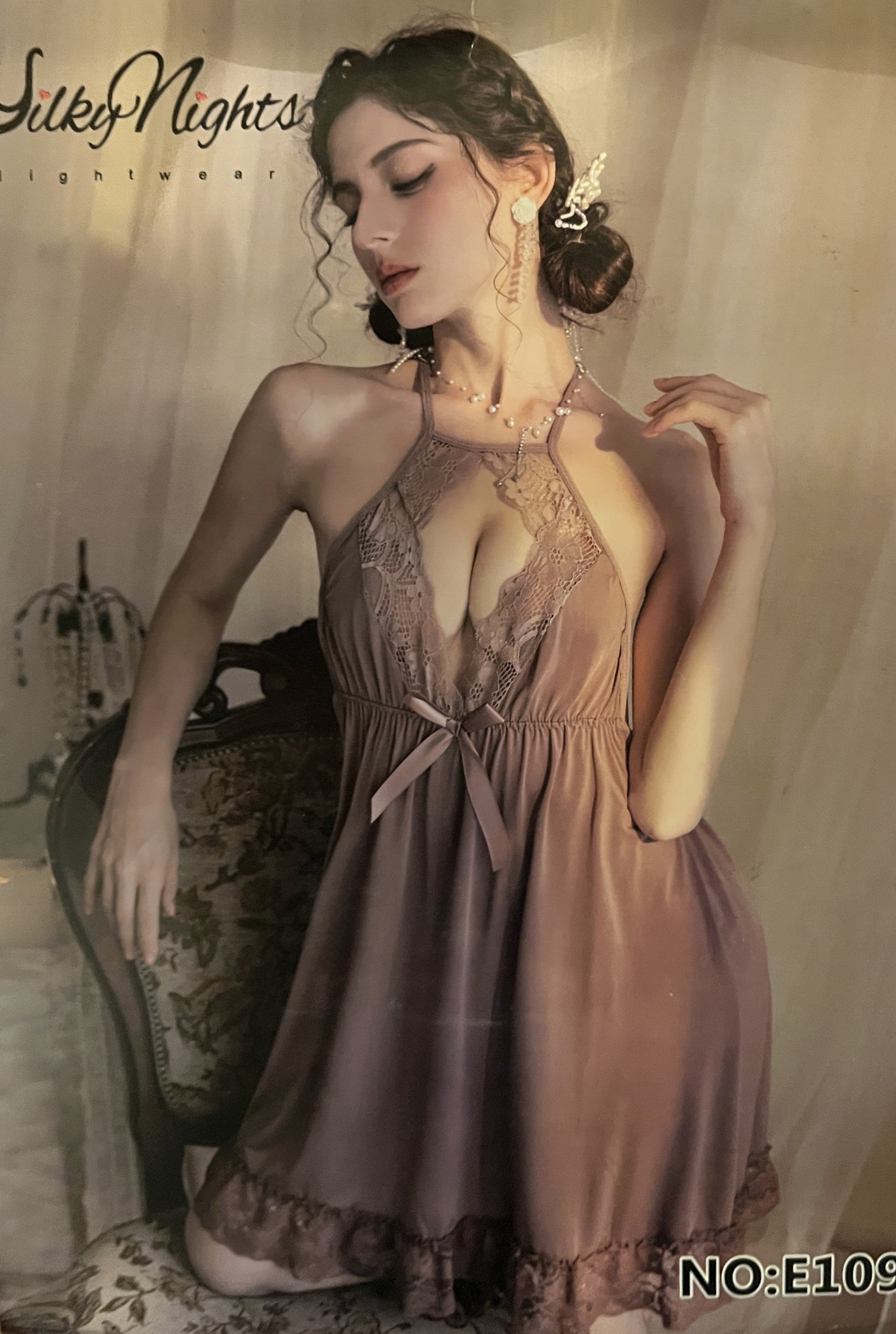 Elegant Deep V Nighty