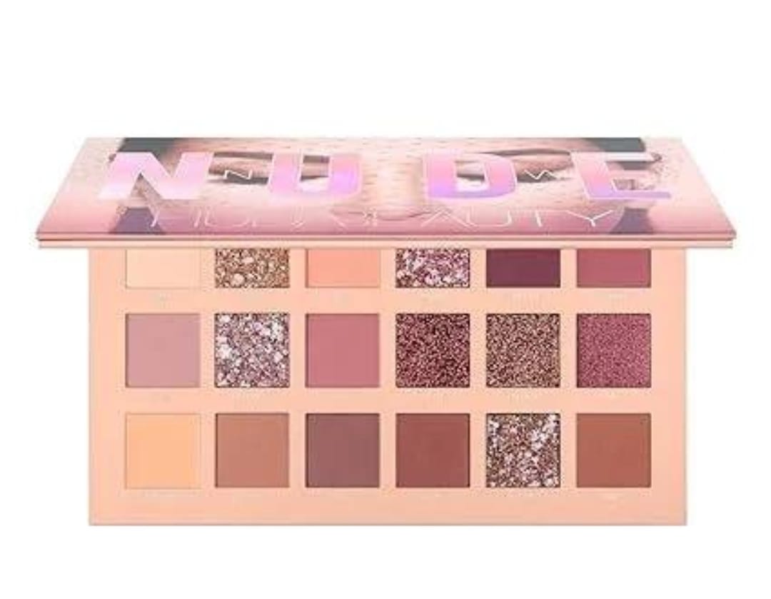 2 In 1 Nude Deal 12 Pcs Matte Lipgloss Set + Nude Palette 18 Colors     FREE DELIVERY