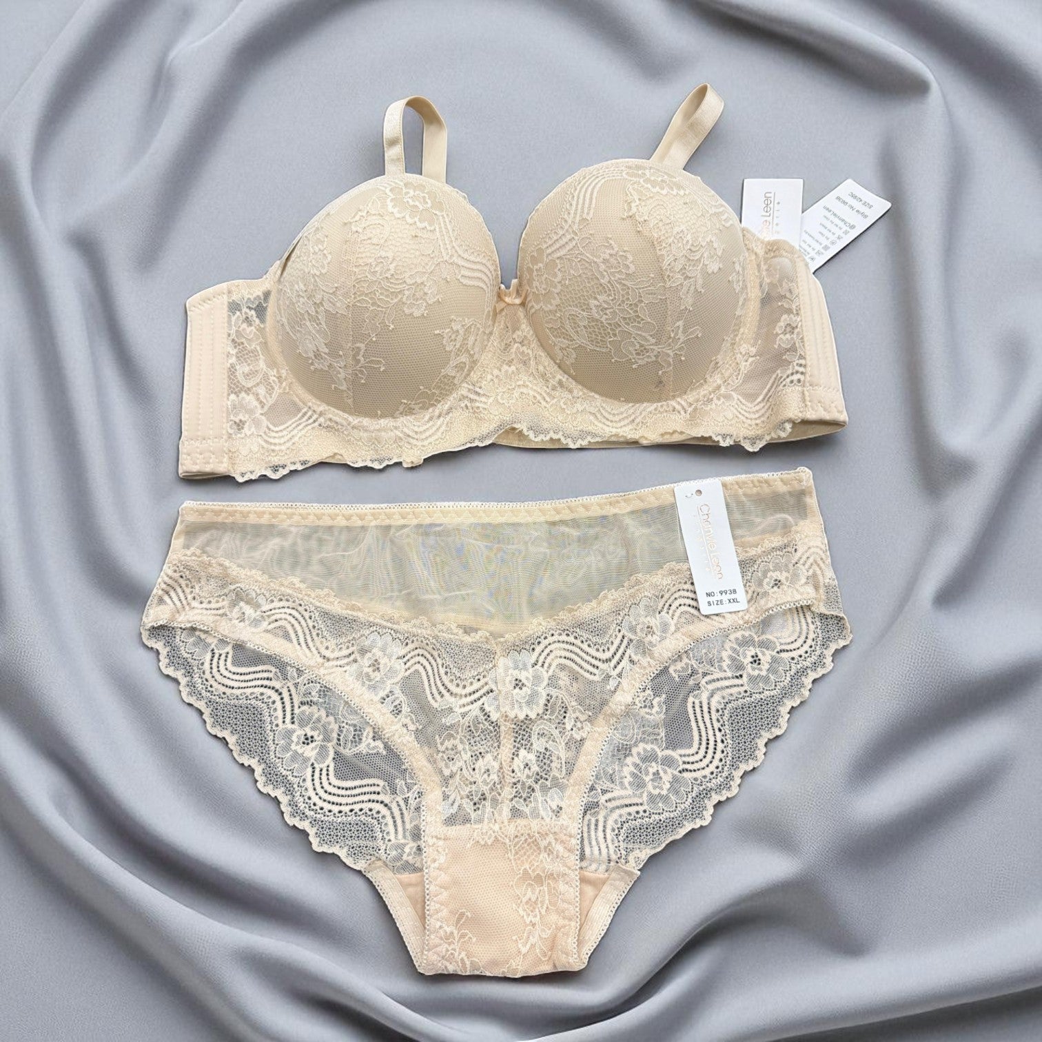 Elegance Lace Padded Bra & Panty Set